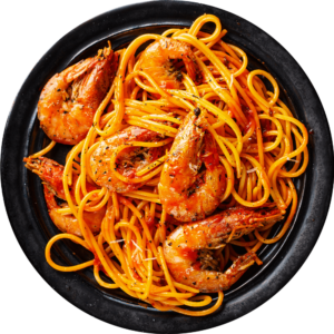 Seafood Pasta with  Sweet and Sour Sauce